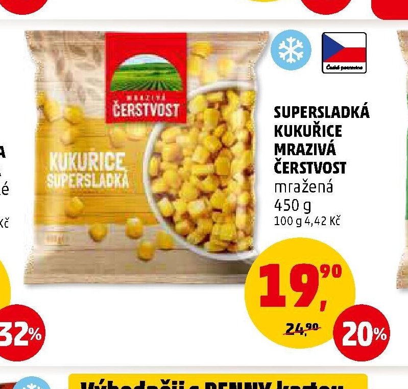 SUPERSLADKÁ KUKUŘICE MRAZIVÁ ČERSTVOST