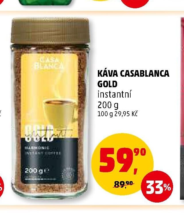 KÁVA CASABLANCA GOLD instantní
