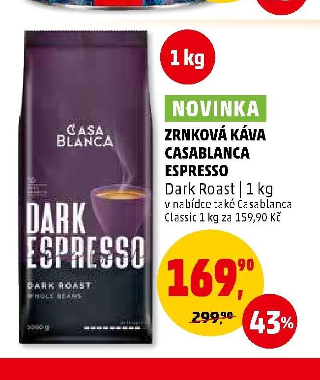 ZRNKOVÁ KÁVA CASABLANCA ESPRESSO