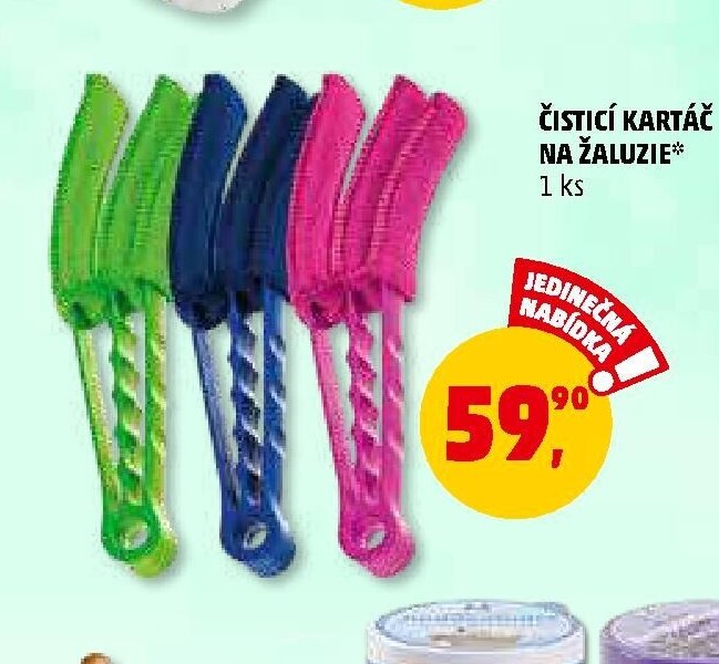 Čisticí kartáč na žaluzie