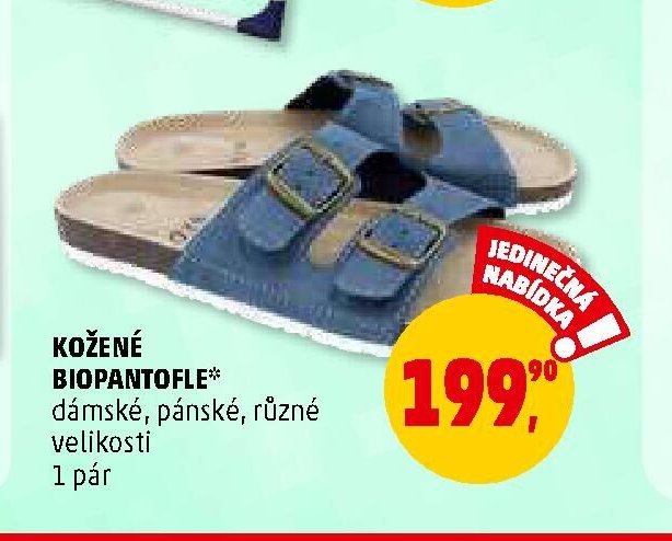 Kožené biopantofle