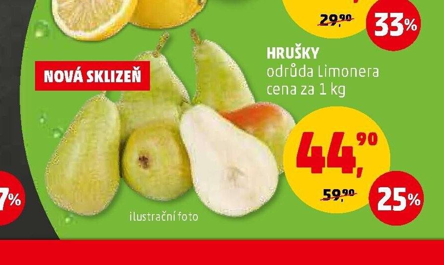 HRUŠKY odrůda Limonera