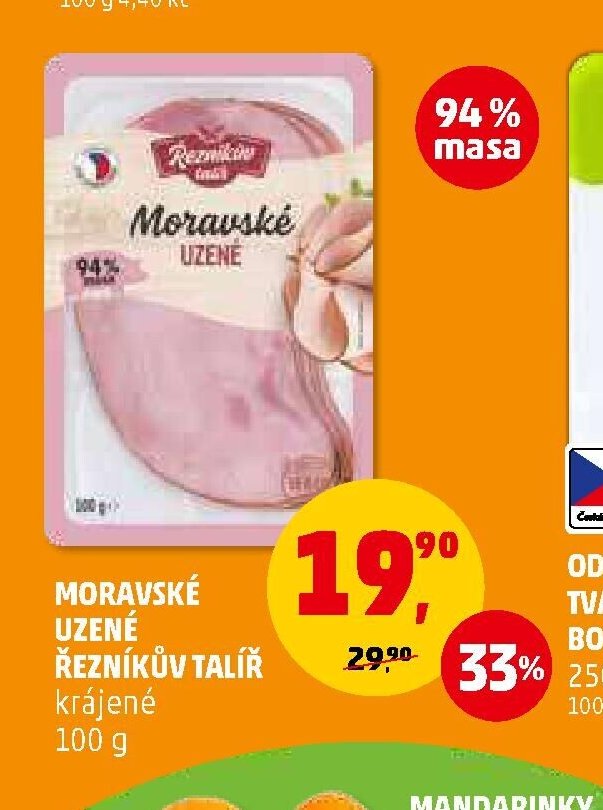 MORAVSKÉ UZENÉ ŘEZNÍKŮV TALÍŘ