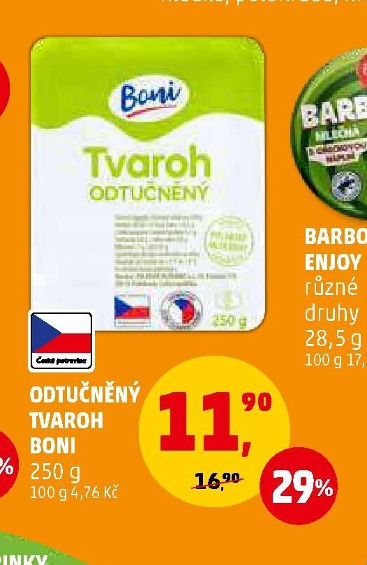 ODTUČNĚNÝ TVAROH BONI