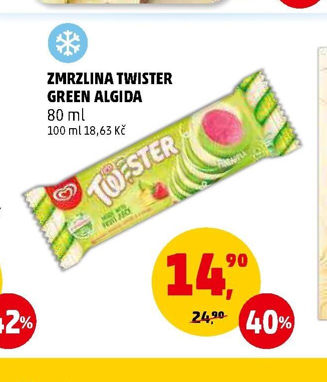 ZMRZLINA TWISTER GREEN ALGIDA