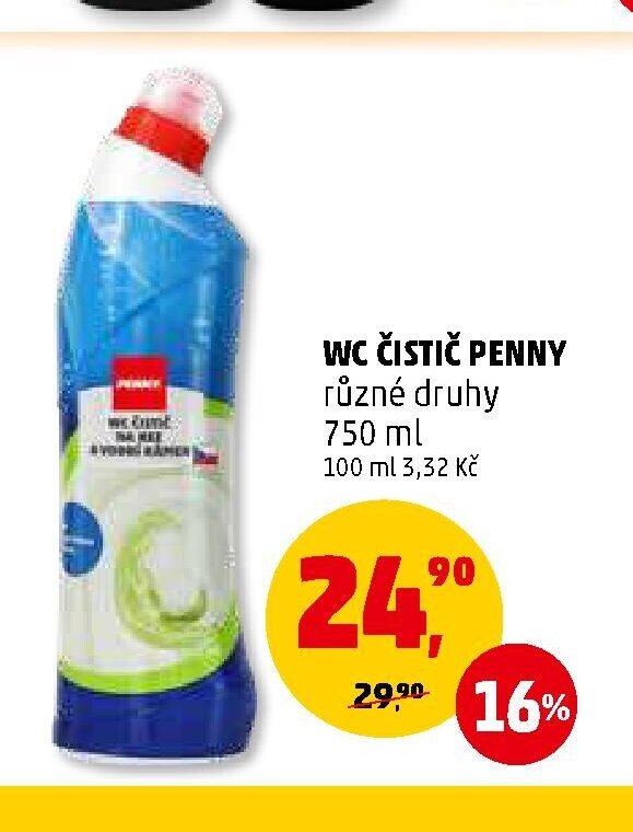 WC ČISTIČ PENNY 750 ml