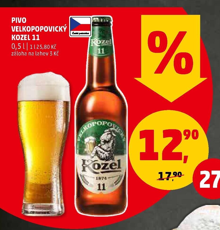 Pivo Velkopopovický Kozel 11