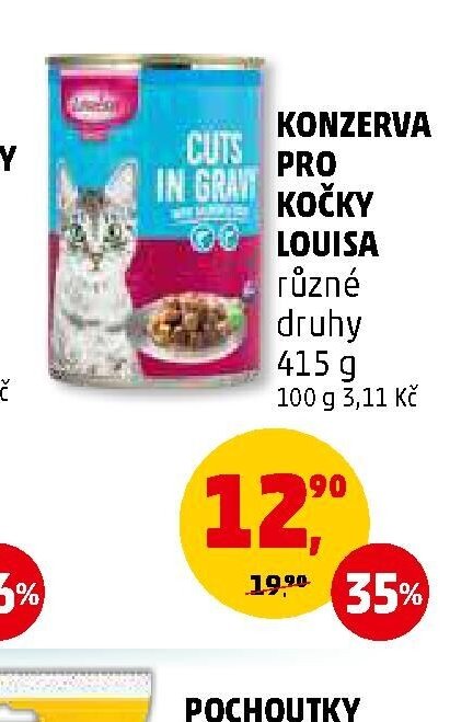 KONZERVA PRO KOČKY LOUISA různé druhy 415 g