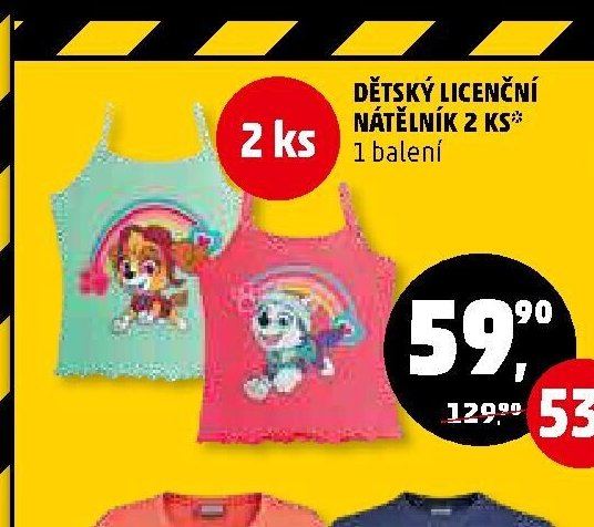 DĚTSKÝ LICENČNÍ NÁTĚLNÍK 2 KS