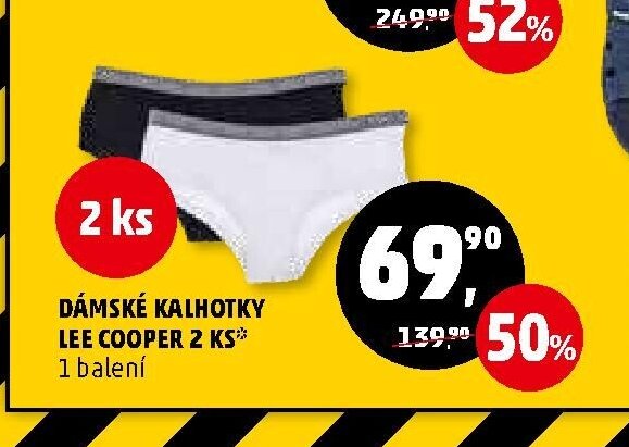 DÁMSKÉ KALHOTKY LEE COOPER 2 KS 1 balení