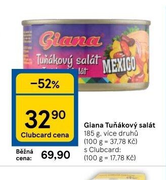 Giana Tuňákový salát 185 g