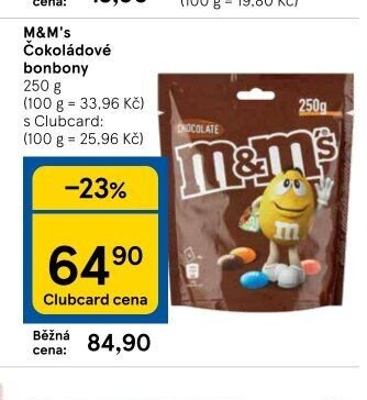 M&M's Čokoládové bonbony 250 g