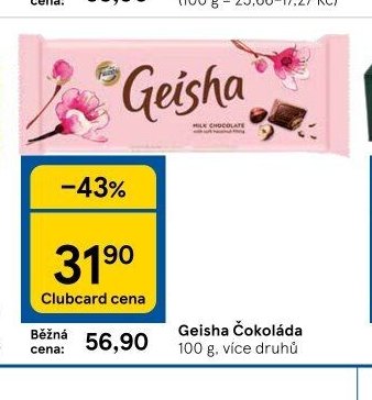 Geisha Čokoláda 100 g