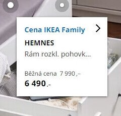 HEMNES Rám rozkl. pohovky