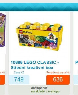 10696 LEGO CLASSIC - Střední kreativní box