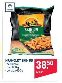 Hranolky Skin on