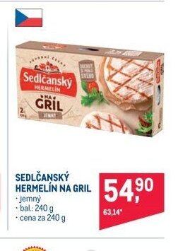 Sedlčanský Hermelín na gril
