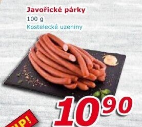Párky javořické Kostelecké uzeniny
