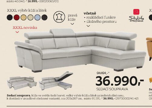 Stylife Sedací souprava
