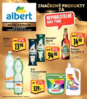 akční leták Albert 3.8.2022-16.8.2022