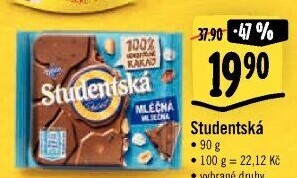 Čokoláda Studentská pečeť Orion