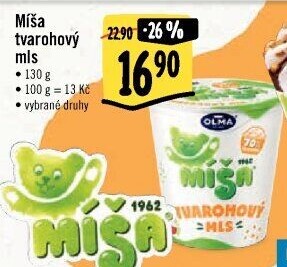 Dezert Tvarohový mls Míša Olma