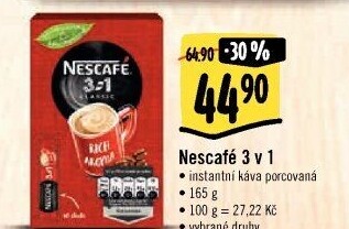 Instantní káva porcovaná 3v1 Nescafé