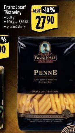 Těstoviny semolinové Exclusive Franz Josef Kaiser
