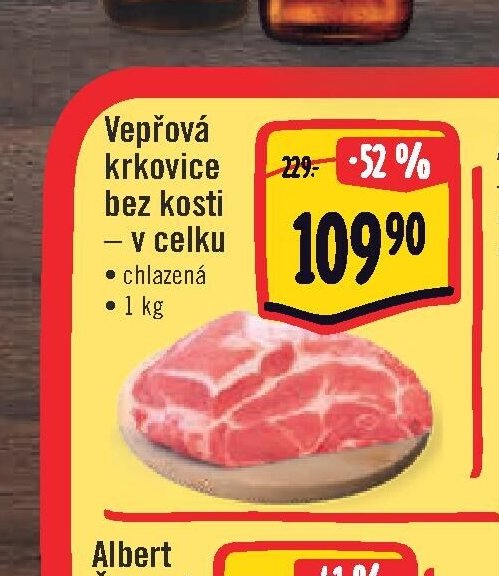 Vepřová krkovice bez kosti