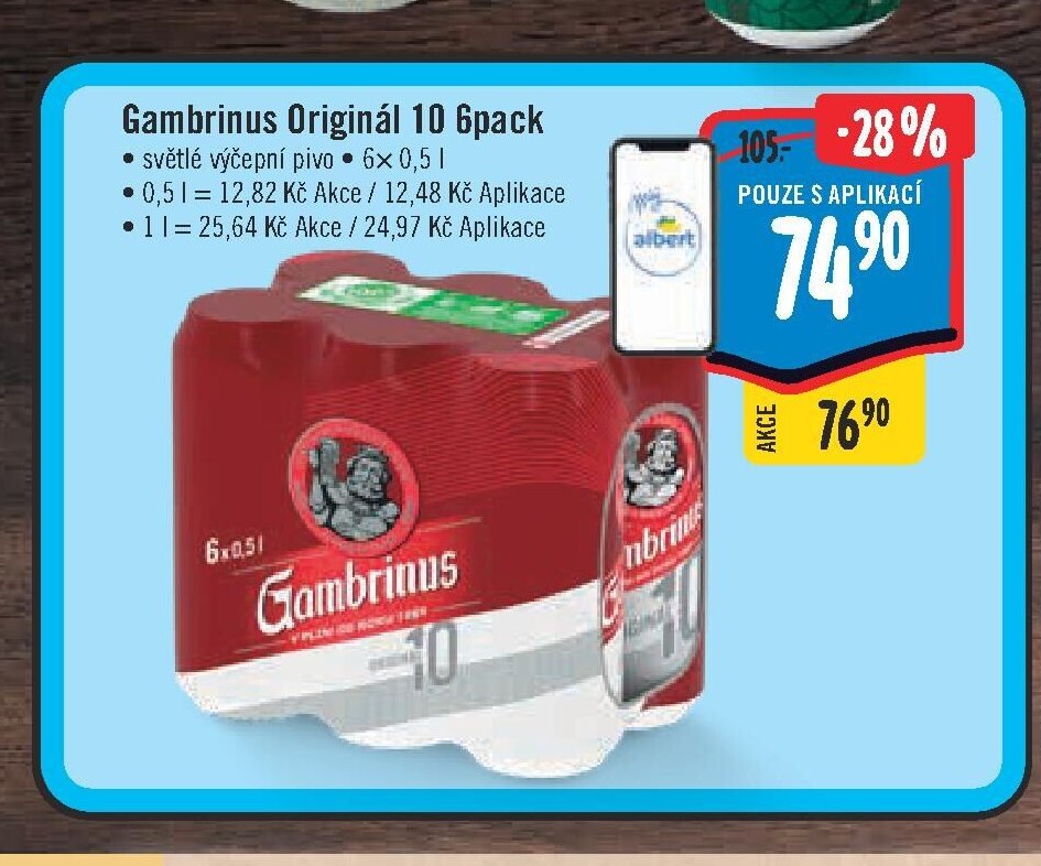 Gambrinus Originál 6pack