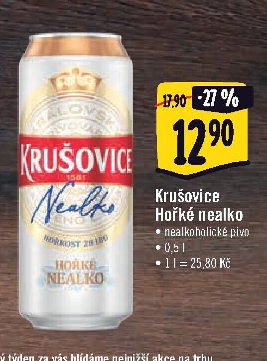 Krušovice Hořké nealko