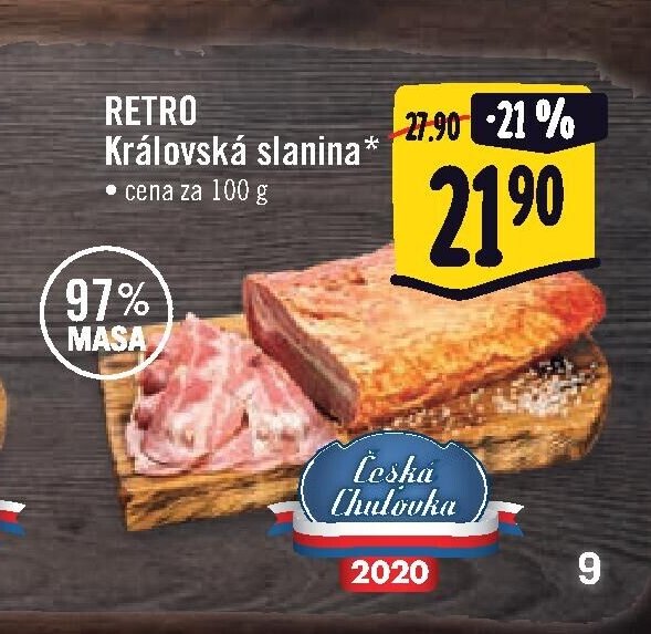 RETRO Královská slanina