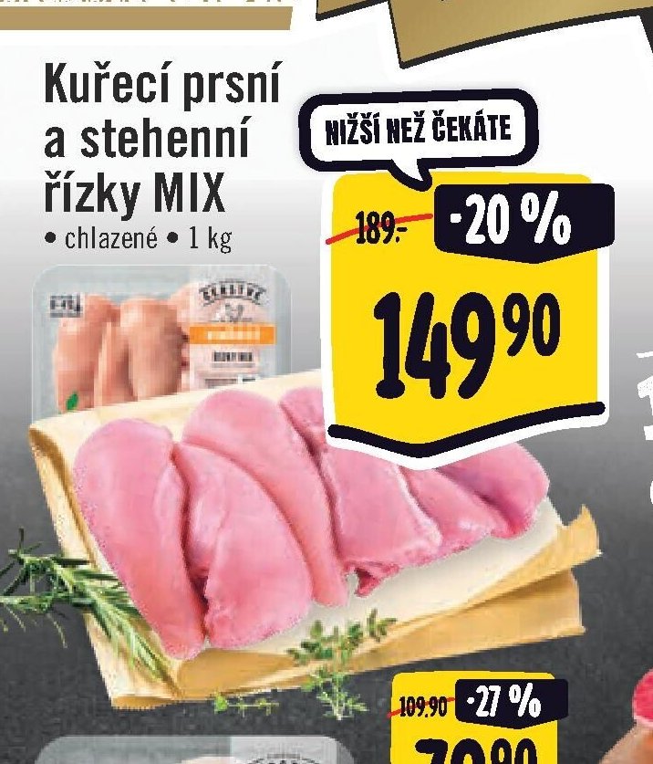 Kuřecí prsní a stehenní řízky MIX