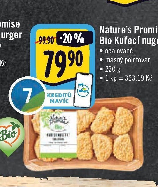 Nature's Promise Bio Kuřecí nugetky