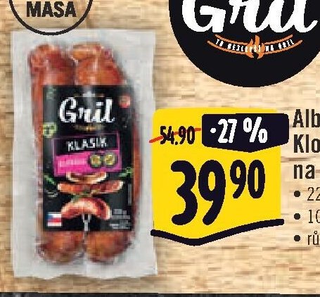 Albert Klobásy na gril