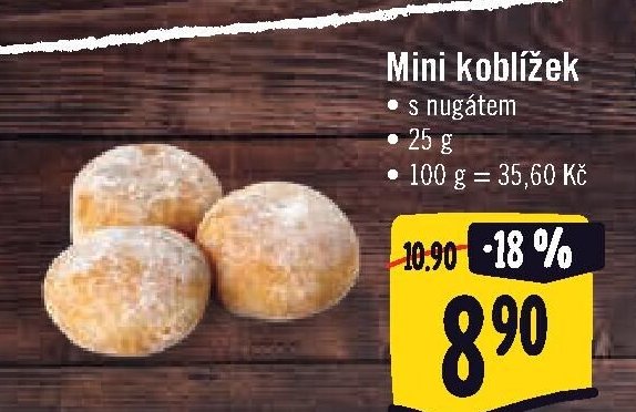 Mini koblížek s nugátem