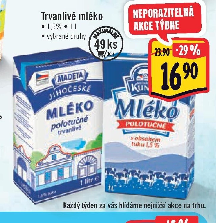 Trvanlivé mléko