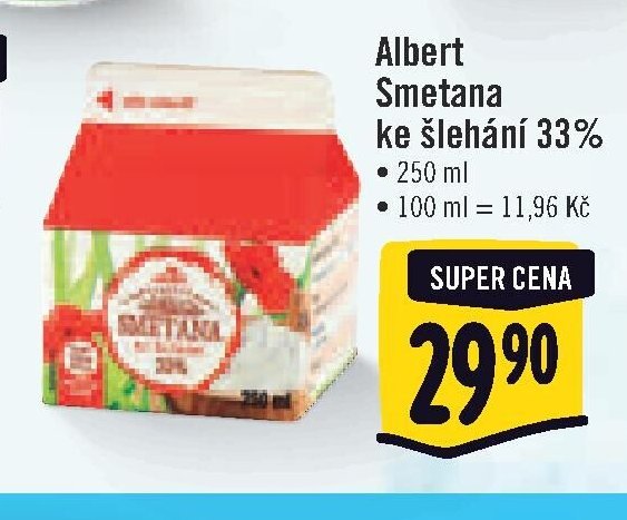 Albert Smetana ke šlehání 33%
