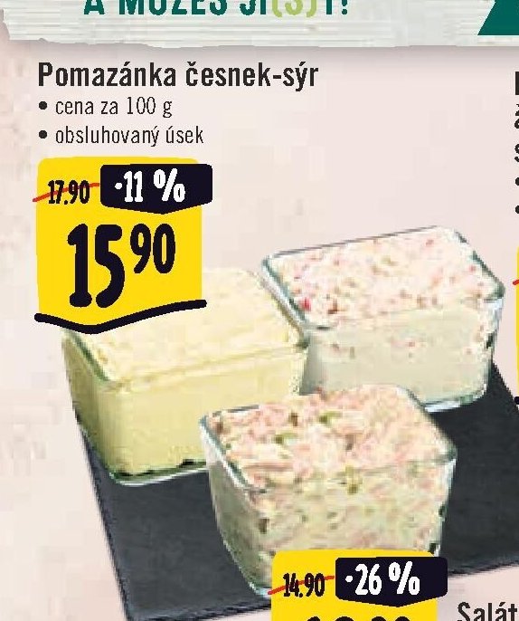 Pomazánka česnek-sýr