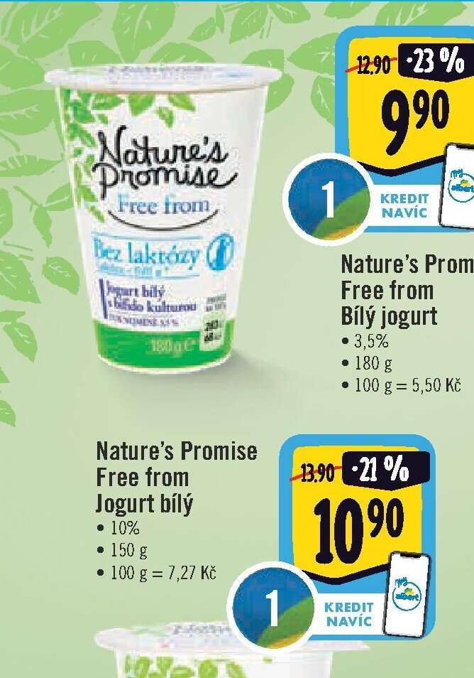 Nature's Promise Free from Bílý jogurt