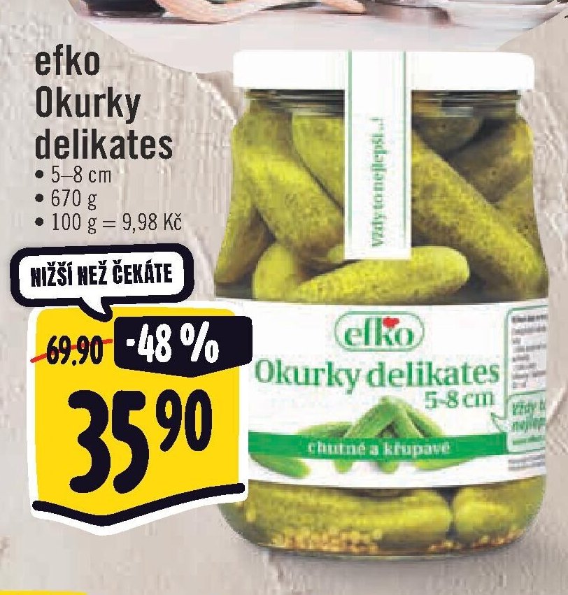 efko Okurky delikates 670 g