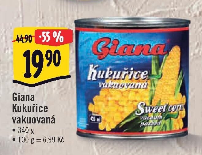 Giana Kukuřice vakuovaná 340 g