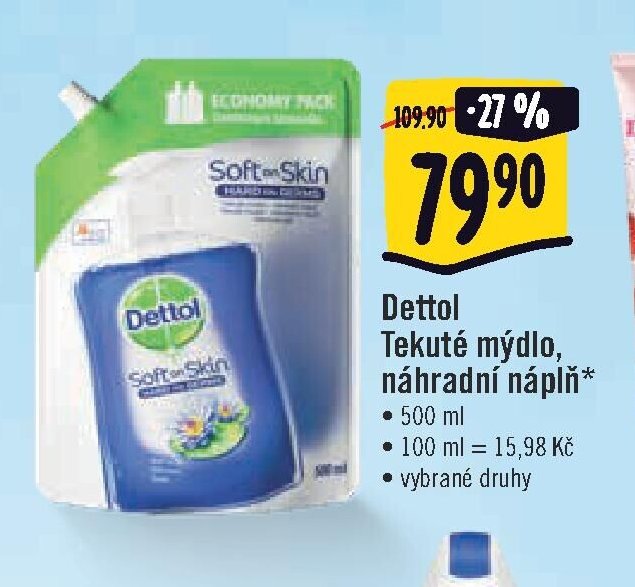 Dettol Tekuté mýdlo, náhradní náplň