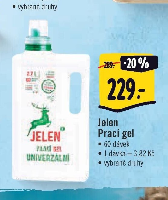 Jelen Prací gel