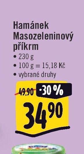 Hamánek Masozeleninový příkrm