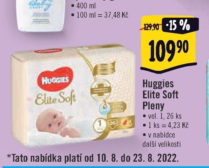 Huggies Elite Soft Pleny
