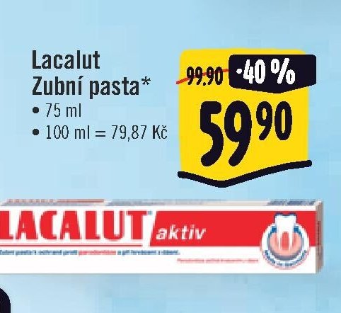 Lacalut Zubní pasta