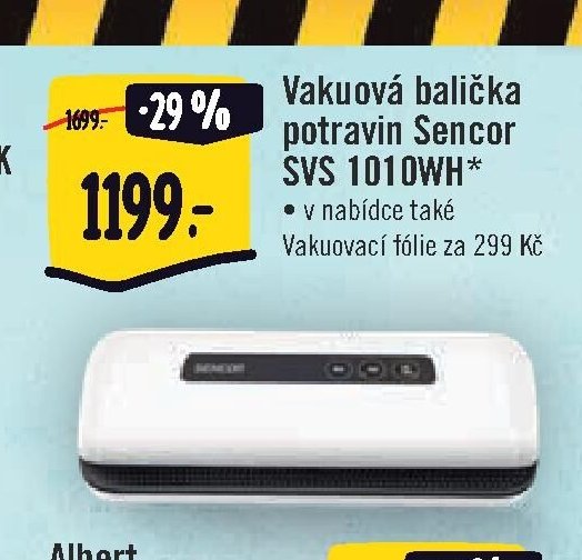 Vakuová balička potravin Sencor SVS 1010WH