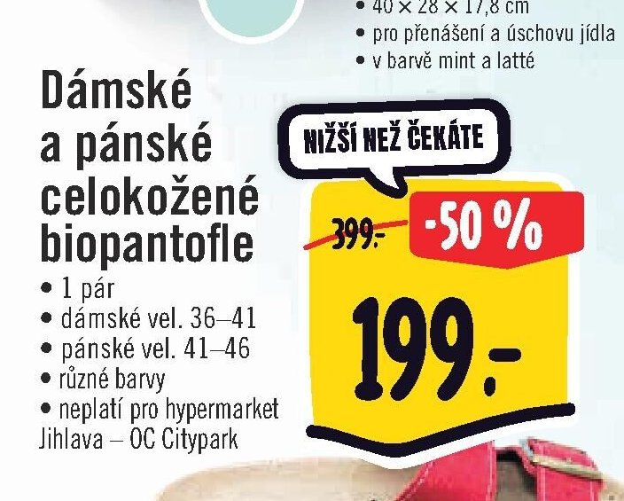 Dámské a pánské celokožené biopantofle
