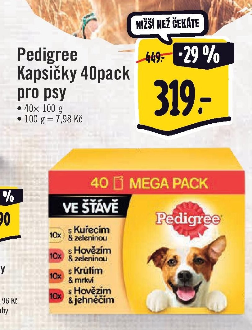 Pedigree Kapsičky 40pack pro psy